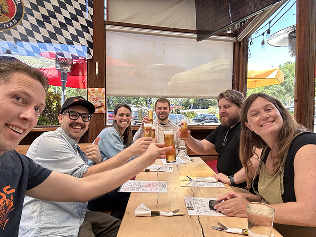 A photo of the Constructable team enjoying lunch together